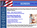 Drug testing using saliva and urine