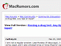 Passing a drug test. Any tips or input? [Archive] - Mac Forums
