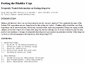 Fooling the bladder cops